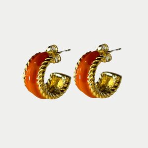 Earrings Ianira Orange Twist